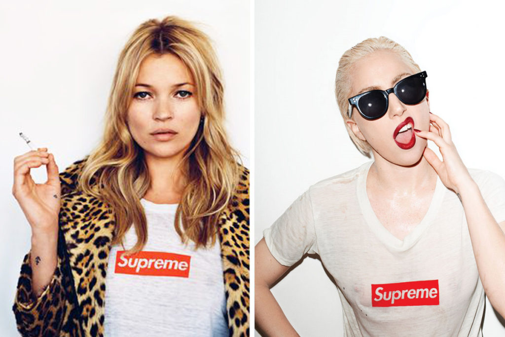 Kate Moss & Lady Gaga pour Supreme