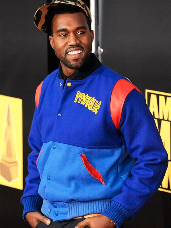 Kanye West Pastelle Blue Varsity Jacket